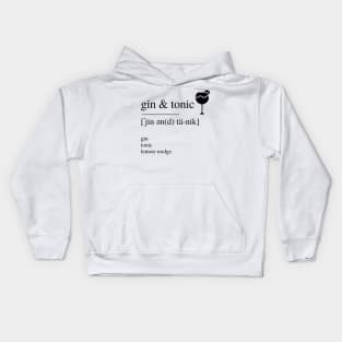 Gin & Tonic cocktail Kids Hoodie